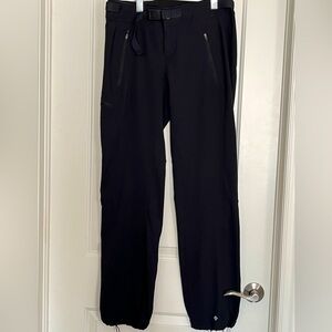 Columbia Omni Shield Black Belted Pants drawstring ankles Size M
